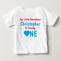 Little Sweetheart 1. Geburtstag Baby T - Shirt