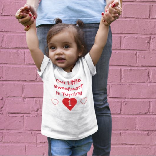 Little Sweetheart 1. Geburtstag Baby T-shirt