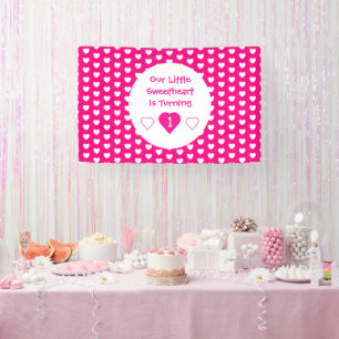 Little Sweetheart 1. Geburtstag Banner