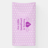 Little Sweetheart 1. Geburtstag Banner (Vertikal)