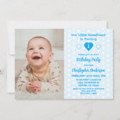 Little Sweetheart 1. Geburtstag Einladung (Vorderseite)