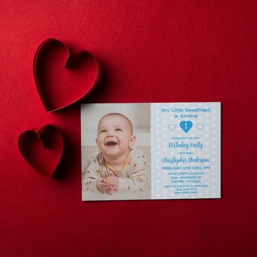 Little Sweetheart 1. Geburtstag Einladung