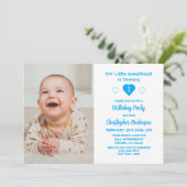 Little Sweetheart 1. Geburtstag Einladung (Stehend Vorderseite)