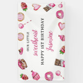 Little Sweetheart 1. Geburtstag Geburtstag Valenti Banner (Vertikal)