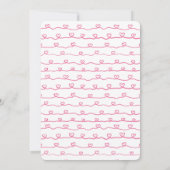 Little Sweetheart 1. Geburtstag Pink Liebe Herz Einladung (Rückseite)