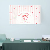 Little Sweetheart 1st Birthday Coquette Bow Banner (Messeveranstaltung)