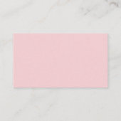 Little Sweetheart Answer Card Pink Bow Baby Shower Begleitkarte (Rückseite)