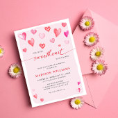 Little Sweetheart Baby Duschherzen Einladung