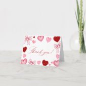 Little Sweetheart Baby Shower, Baby Shower Dankeskarte (Vorderseite)