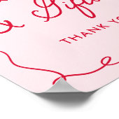 Little Sweetheart Baby Shower Cards and Gifts Sign Poster (Ecke)