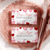 Little Sweetheart Baby Shower, Diaper Raffle Card Begleitkarte