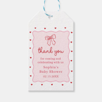 Little Sweetheart Baby Shower Gift Tags Geschenkanhänger