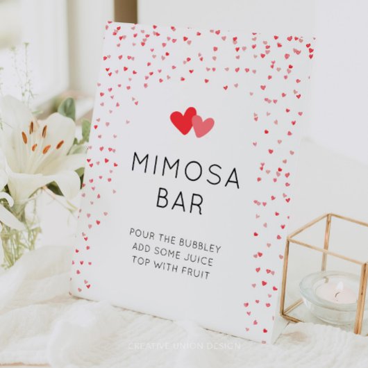 Little Sweetheart Baby Shower Mimosa Bar Sign Sockelschild