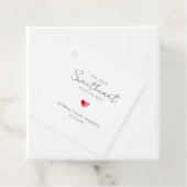 Little Sweetheart Baby Shower Minimalist Geschenkanhänger (Beispiel)