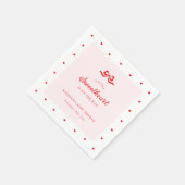 Little Sweetheart Baby Shower Paper Napkins Serviette (Ecke)