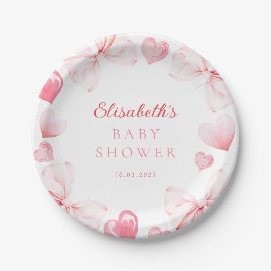 Little Sweetheart Baby Shower Pappteller (Vorderseite)