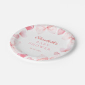 Little Sweetheart Baby Shower Pappteller (Schrägansicht)