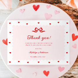 Little Sweetheart Baby Shower Thank You Card Dankeskarte