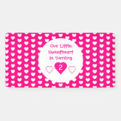 Little Sweetheart Birthday Banner (Horizontal)