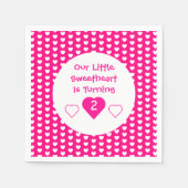 Little Sweetheart Birthday Serviette (Vorderseite)