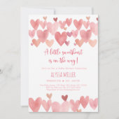 Little Sweetheart Boho Hearts Baby Shower Einladung (Vorderseite)