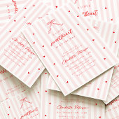 Little Sweetheart Bow Baby Shower Invitation Einladung