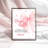 Little Sweetheart Bow Babydusche Windelwanne Poster