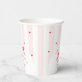 Little Sweetheart Bow Coquette 1st Birthday Pappbecher (Rechts)