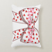 Little Sweetheart Bow Personalisiert Dekokissen (Vorderseite(Vertikal))
