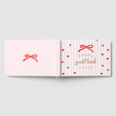 Little Sweetheart Bow Valentines Baby Shower Gästebuch (Voll)