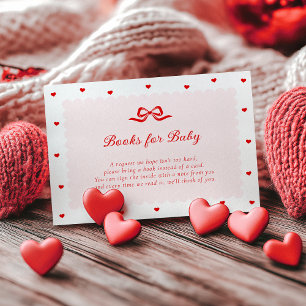 Little Sweetheart Bücher für Baby-Karte  Begleitkarte