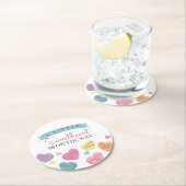 Little Sweetheart Candy Baby Dusche Runder Pappuntersetzer (Vor Ort)