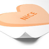 Little Sweetheart Candy Hearts Baby Shower Welcome Poster (Ecke)