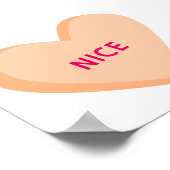 Little Sweetheart Candy Hearts Baby Shower Welcome Poster (Ecke)