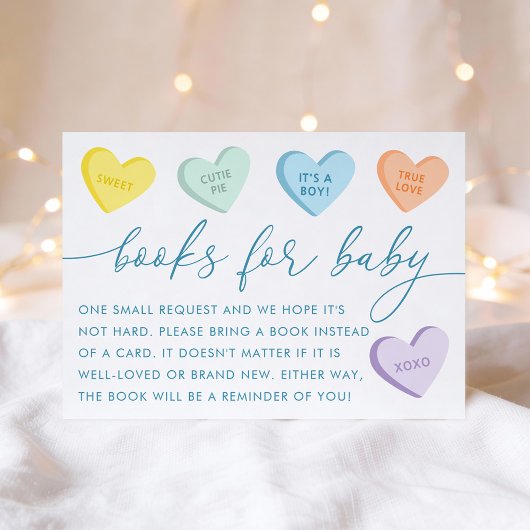 Little Sweetheart Candy Hearts Books for Baby Begleitkarte