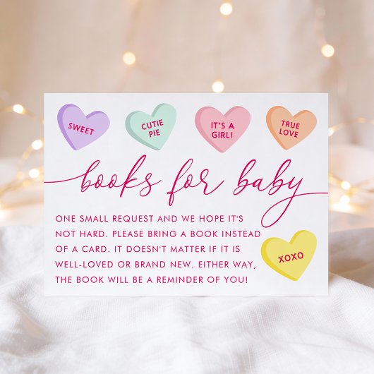 Little Sweetheart Candy Hearts Books for Baby Begleitkarte