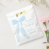 Little Sweetheart Elegant Blue Bow Birthday Party Geschenktütchen (Versiegelt)