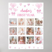 Little Sweetheart First Year Meilenstein Foto Poster (Vorne)
