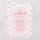 Little Sweetheart Girl Baby Shower Invitation Einladung (Vorderseite)