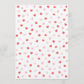 Little Sweetheart Girl Baby Shower Invitation Einladung (Rückseite)