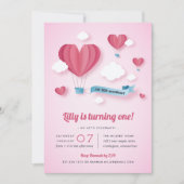 Little Sweetheart Kindergeburtstag Party Einladung (Vorderseite)