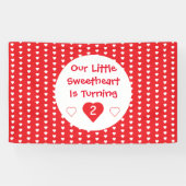 Little Sweetheart Kleinkind Geburtstag Banner (Horizontal)