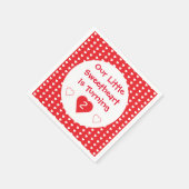 Little Sweetheart Kleinkind Geburtstag Serviette (Ecke)