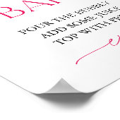 Little Sweetheart Mimosa Bar Baby Duschzeichen Poster (Ecke)