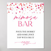 Little Sweetheart Mimosa Bar Baby Duschzeichen Poster (Vorne)
