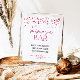 Little Sweetheart Mimosa Bar Baby Duschzeichen Poster