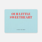 Little Sweetheart Minimalistisch Boy Baby Dusche Einladung