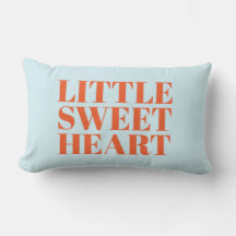 Little Sweetheart Modern Pastel Blue Typografic
