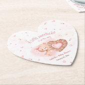 Little Sweetheart Pink Baby Dusche Untersetzer (angewinkelt)