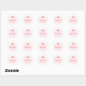 Little Sweetheart Pink Baby Shower Stickers (Blatt)